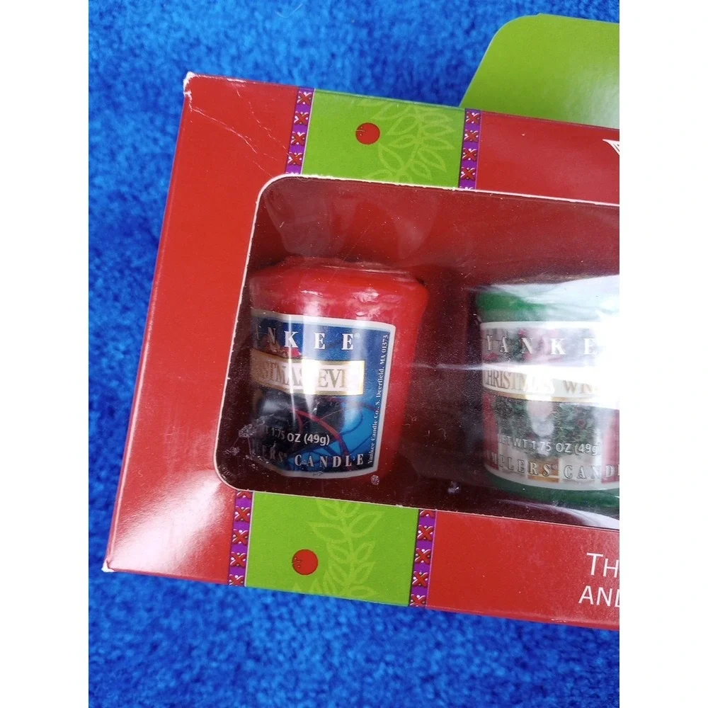 Yankee Candle Retired Gift Set Christmas Eve Wreath Cookie Home for the Holidays